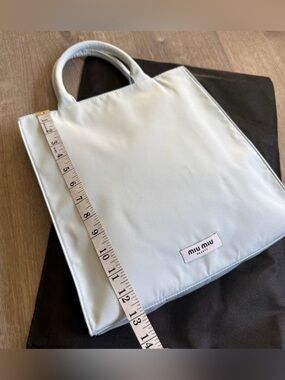 Miu Miu Beauty✨🤍🩵GWP Pale Blue Top-Handle Tote